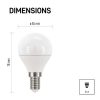 EMOS ZQ1221, LED izzó Classic Mini Globe / E14 / 5 W (40 W) / 470 lm / természetes fehér