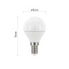 EMOS ZQ1222, LED izzó Classic Mini Globe / E14 / 5 W (40 W) / 470 lm / hideg fehér