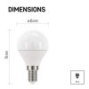 EMOS ZQ1222, LED izzó Classic Mini Globe / E14 / 5 W (40 W) / 470 lm / hideg fehér