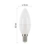 EMOS ZQ3220.3, LED izzó Classic gyertya / E14 / 5 W (40 W) / 470 lm / meleg fehér 3db