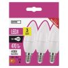 EMOS ZQ3221.3, LED izzó Classic gyertya / E14 / 5 W (40 W) / 470 lm / természetes fehér 3db