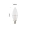 EMOS ZQ3222, LED izzó Classic gyertya / E14 / 5 W (40 W) / 470 lm / hideg fehér