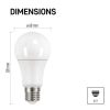 EMOS ZQ5151.3, LED izzó Classic A60 / E27 / 10,7 W (75 W) / 1 060 lm / természetes fehér 3db