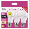 EMOS ZQ5160.3, LED izzó Classic A60 / E27 / 13,2 W (100 W) / 1 521 lm / meleg fehér 3db