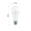 EMOS ZQ5173, LED izzó Classic A67 / E27 / 17 W (120 W) / 1 900 lm / meleg fehér