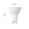 EMOS ZQ8340.3, LED izzó Classic MR16 / GU10 / 3,8 W (30 W) / 320 lm / meleg fehér 3db