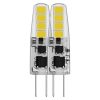 EMOS ZQ8620.2, LED izzó Classic JC / G4 / 1,9 W (21 W) / 200 lm / meleg fehér 2db