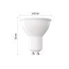 EMOS ZQ8E33N, LED izzó Classic MR16 / GU10 / 5,8 W (75 W) / 565 lm / Természetes fehér