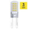 EMOS ZQ9536, LED izzó Classic JC / G9 / 2,5 W (32 W) / 350 lm / természetes fehér