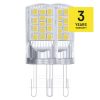 EMOS ZQ9544.2, LED izzó Classic JC / G9 / 4 W (40 W) / 470 lm / meleg fehér 2db