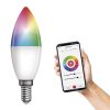 EMOS ZQW322R, LED izzó GoSmart gyertya / E14 / 4,8 W (40 W) / 470 lm / RGB / dimmelhető / Wi-Fi