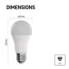 EMOS ZQW514R, LED izzó GoSmart A60 / E27 / 9 W (60 W) / 806 lm / RGB / dimmelhető / Wi-Fi