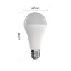 EMOS ZQZ516R, LED izzó GoSmart A65 / E27 / 14 W (94 W) / 1 400 lm / RGB / dimmelhető / Zigbee